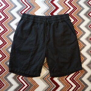 AllSaints Hanbury Relaxed Fit Black Shorts Size XL